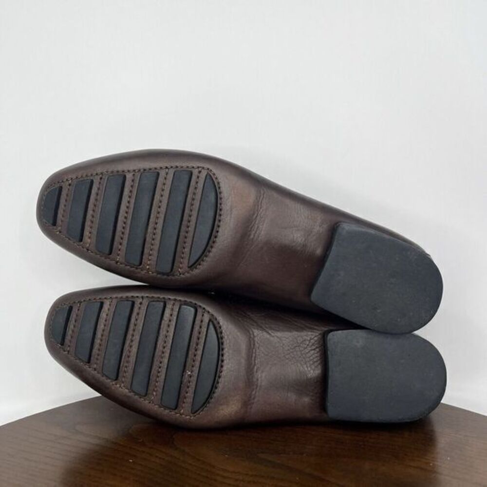Allen Edmonds Martin Penny Loafer Shoes Women's 9D Brown Leather Moc Boat Flat - Picture 7 of 16